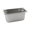 Genware NEV-GN13-100 Stainless Steel Gastronorm Pan, Size 1/3, 100 mm