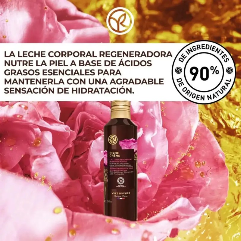 Yves Rocher Riche Crème Leche Corporal Regenerante 190 Ml