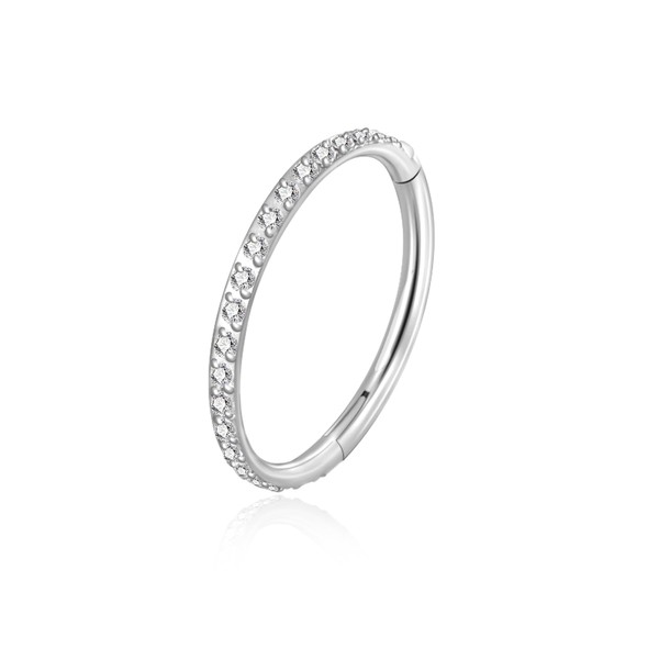 20G 6mm Small Nose Rings Hoop G23 Titanium Hinged Segment