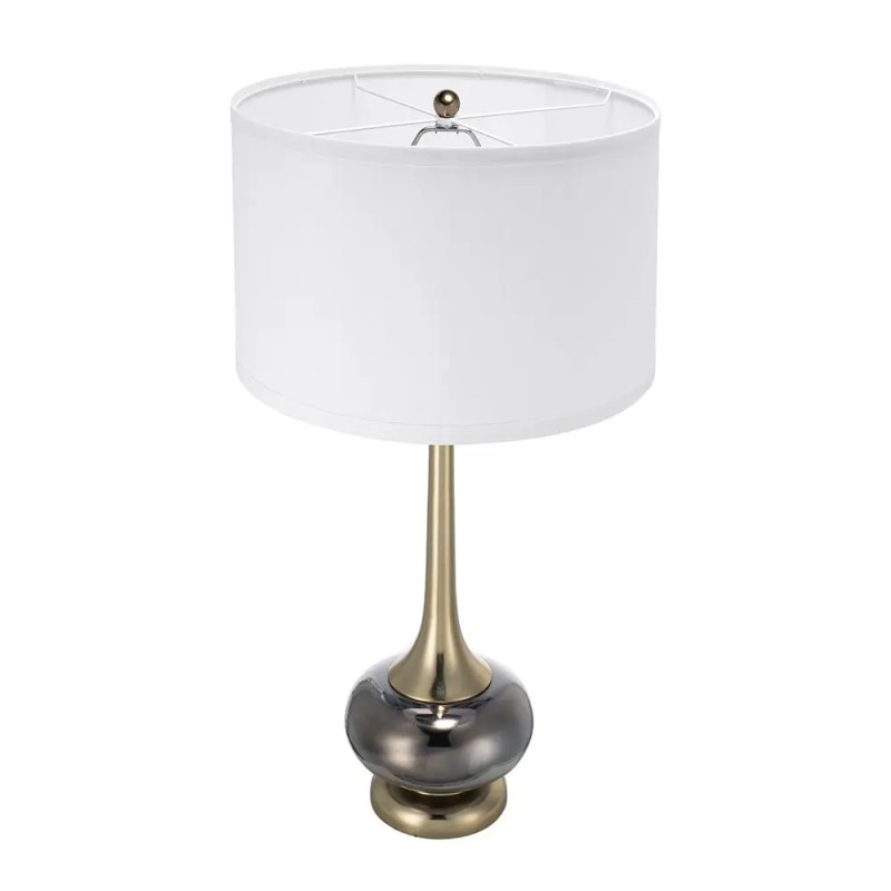 D15x29 Table Lamp with Glass Drum Shade Assembly RequiredColor: as