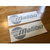 Malibu Boat 24” Black Decals Vinyl High Quality New Stickers
