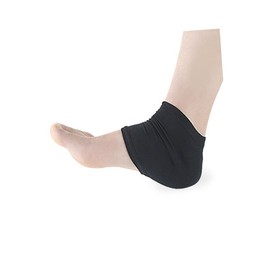 Baluue Nylon Heel Gel Socks for Moisturizing Black Foot Care Heel Sleeves for Relief Comfort for Daily Use Pedicure Care