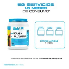 Suplementos Aminoacidos Bccas glutamina Blu-e 1kg                                                                                                     
