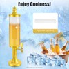 BEACCOSS 3L Capacity Beer Tower Beverage Dispenser - Ideal for