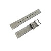 NICKSTON Gray Suede with White Stitches Leather Band Compatible with