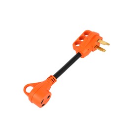 50 amp to 30 amp RV Adapter Cord, NEMA 14-50P to TT-30R Dogbone Electrical Plug, Power Connector with Grip Handle, Heavy Duty 30amp RV Plug, Waterproof 50 to 30 amp rv Adapter for Camper ETL Listed