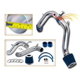 Rtunes Racing Cold Air Intake Airflow Induction Kit + Filter Combo BLUE Compatible For 08-12 Honda Accord 2.4L I4