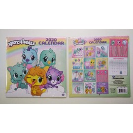 Hatchimal 2020 Monthly Calendar - Twelve Months/Year 10" x 10" Robotic Toy by Spin Master