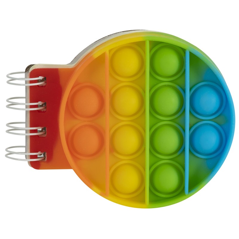 Merangue Pop It Fidget Notebook, Miniature 3-Inch, 50 Blank Sheets,