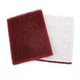 SUPERTOOL Scouring Pad, Heavy Duty Scrub Sponge Multi-Purpose Sponge Scourers for Kitchens Bathrooms and Heavy Duty Cleaning, 10PCS (Red)