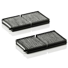 Original MANN-FILTER Interior Filter CUK 2033-2 – Cabin air filter set (set of 2) with active charcoal – For passenger cars