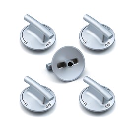 7733P410-60 Stove Knobs Replacement Parts for Jennair Cooktop Surface Burner Knob Gas Stove Top Knob Jenn-Air JGC8536ADB JGC8430BDS 5 Burner Cook Top Range 74007733 Assembly Knobs 5 Pcs