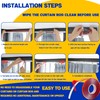 LUTQ 26 Ft Curtain Rod Tape - Smooth and Silent