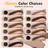 3 IN 1 Eyebrow Gel Kit With 2 Eyebrow Brushs,【High