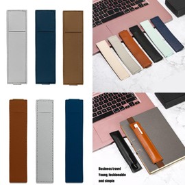 3Pcs Leather Pen Holder with Elastic Strap Adjustable Elastic Bands Pen Holder for Hardcover Journals Planner Notebook