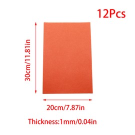 YUYUDEHM 12PCS Felt Sheets for Crafts, Assorted Yellow Craft Felt Pack, Soft Fabric Skin Felt for DIY Craft Sewing Patchwork Art Projects, 11.8 x 7.9 Inch