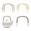 Honbay 6PCS Rattan Metal Teapot Handle Replacement Bendable U-Shape Handle