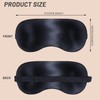 2 Stück Schlafmaske aus Seide, Lichtblockierende Augenmaske mit Ohrstöpseln und