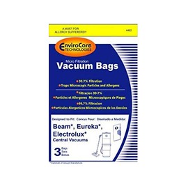 Eureka Vacuum Cleaner Bags Micro Allergen Filtration All Central Vac Beam Models