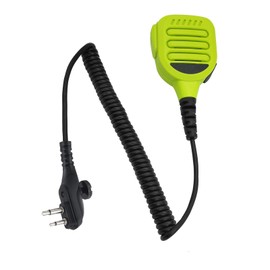PZYPYM Radio Speaker Mic Shoulder Lapel Hand Microphone with 3.5mm Audio Jack Walkie Talkie Hands Free Mikes for Hyt Hytera BD 402 402i 502 502i 612i 482i 362i PD 506 TC508 (Green)
