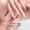 DASHING DIVA Magic Press Black Wish Nail Tips 30 Tips