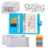 NICOOTHBudget Binder Cash Envelopes A6 Money Saving Binder with Zipper