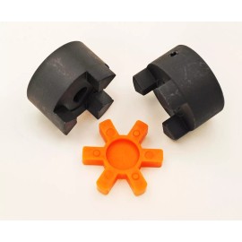 Lexar Industrial Premium 5/8 to 1-1/8 L095 Flexible 3-Piece L-Jaw Urethane Coupling Coupler Set