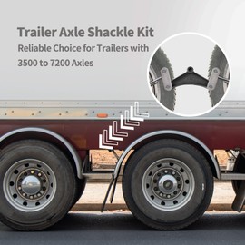 Lonffery Trailer Alex Shackle Kit, 262L Shackle Link Fit for 3,500lb-7,200lb Double Eye Spring