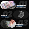 FOGAWA Small Bead Organizers 19PCS Plastic Clear Beads Storage Containers