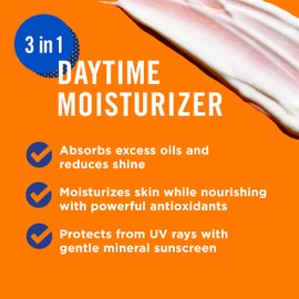 PanOxyl AM Oil Control Moisturizer, NEW Sheer Formula, Absorbs Excess Oil and Reduces Shine, with Mineral Sunscreen for Acne Prone and Oily Skin, Sheer for All Skin Tones - 1.7 oz