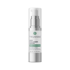 TRUESSE AHA Collagen Serum - Serum for Face - Collagen Peptide - Nighttime Moisturizer - Anti-Aging Serum - Overnight Facial Serum, 1 fl oz