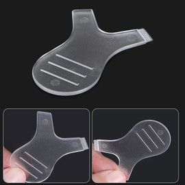 30 Herramientas de Levantamiento de Pestañas Y Peine Cepillo de Permanente de Pestañas en Forma de Y Cepillo para Levantar de Pestañas para Injertos de Silicona (Color Transparente)