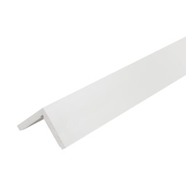 Outwater White 3" X 3" Styrene Angle with Adhesive on Both Sides, 4FT, Heavy-Duty Wall Corner Protector