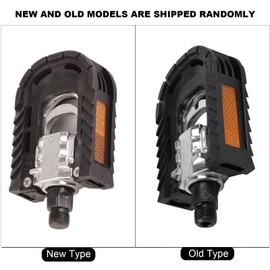 Bicycle Pedals Klapar Ebike, 1 Pair Bicycle Folding Pedals Aluminium Alloy Folding Bike Pedals Metal Platform Foot Pedals Bicycle Klapar with Reflectors for Mountain Bike Road Bike