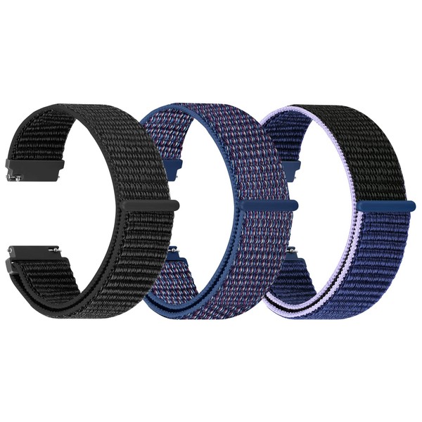 YCHDDER Fabric Nylon Watch Straps, 16 mm, 18 mm, 19