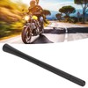 Motorcycle Short Antenna Mast 6 3/4in Long Screw in Rubber