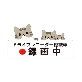 Biijo Dash Camera, Waterproof, Heat Resistant, Sticker, Cat, Cat Size, Height 3.5 x Width 6.7 inches (8.8 x 17 cm), Dash Cam Sticker, Drive Recorder Sticker, Countermeasure for Driving (F. Pheasant)