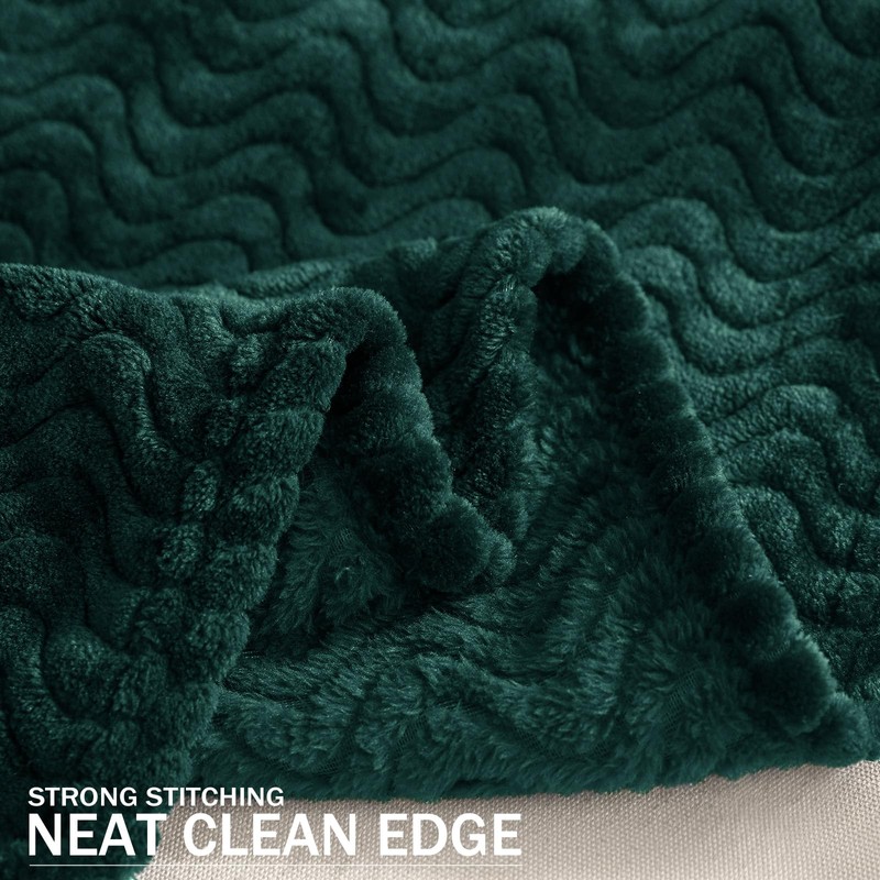 Exclusivo Mezcla Large Flannel Fleece Throw Blanket, 127x178 CM Sofa