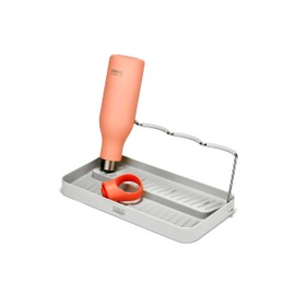 Joseph Joseph DrySmart Folding Water Bottle Drying Rack, Space-Saving Draining Board Organizer, Made from Recycled Plastic