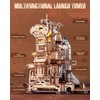 ROBOTIME 3D Space Shuttle Wooden Puzzle for Adults, Dynamic Rocket