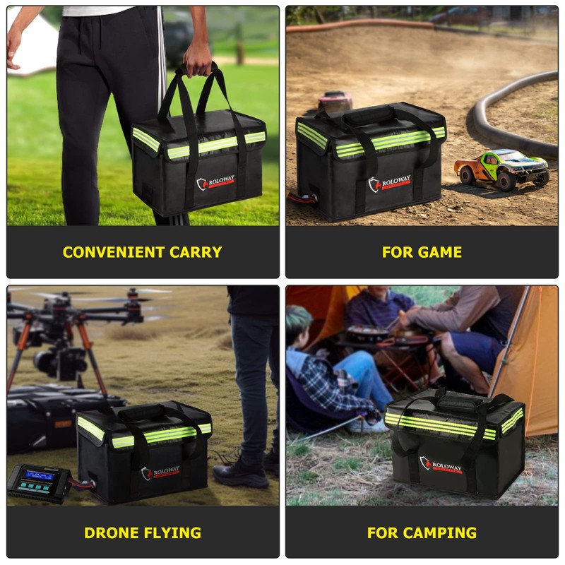 ROLOWAY Lipo Battery Bag (15 x 8.5 x 10 inch),