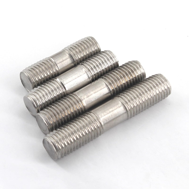 (20 Pieces) M8x80mm Double End Threaded Stud 304 Stainless Steel