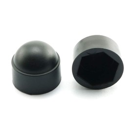Pro Bamboo Kitchen 24PCS Bolt Nut Protection Cap Black Hexagon Dome Nylon Bolt Nut Protection Cover M8x14 mm