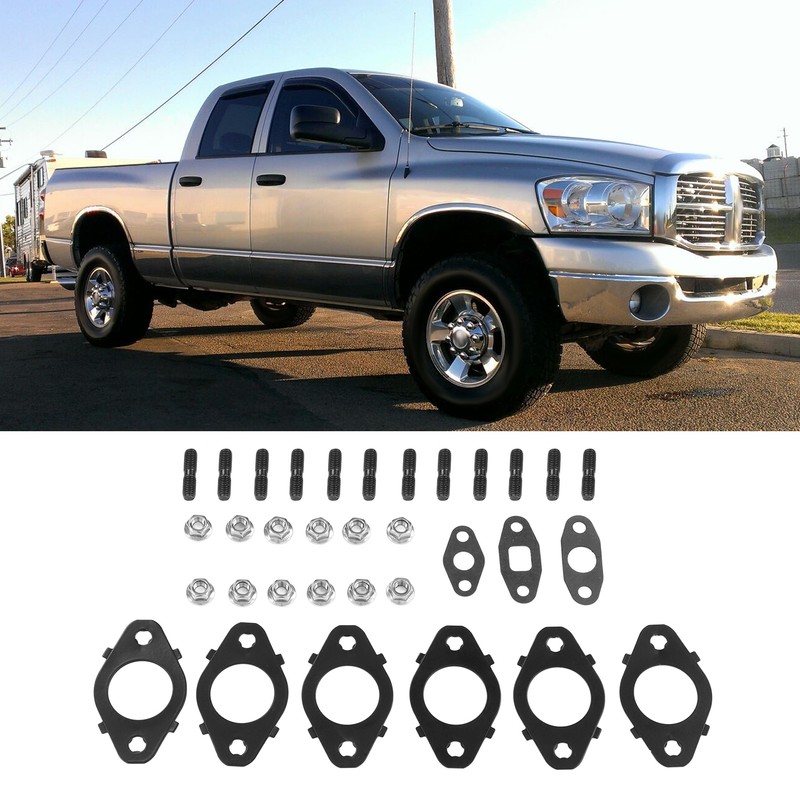 Exhaust Manifold Bolts Gaskets Kit 5266422 Metal Alloy Replacement for