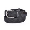 Miuno® Unisex Elastic Stretch Belt with Leather Details, Men Women