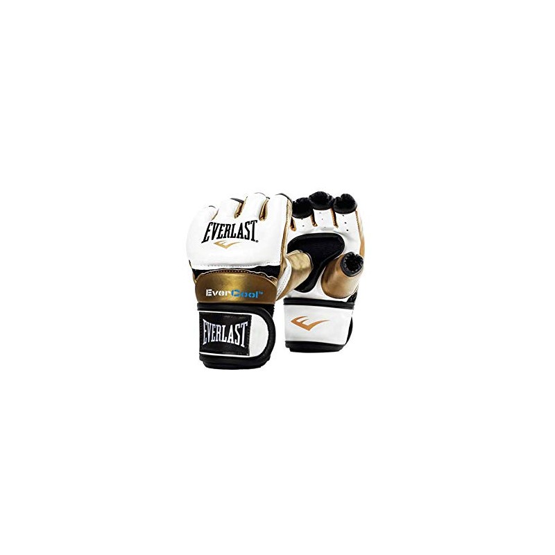 Everlast Unisex - Erwachsene Boxhandschuhe Everstrike Training Glove Traininghandschuh, Weiß/Gold,