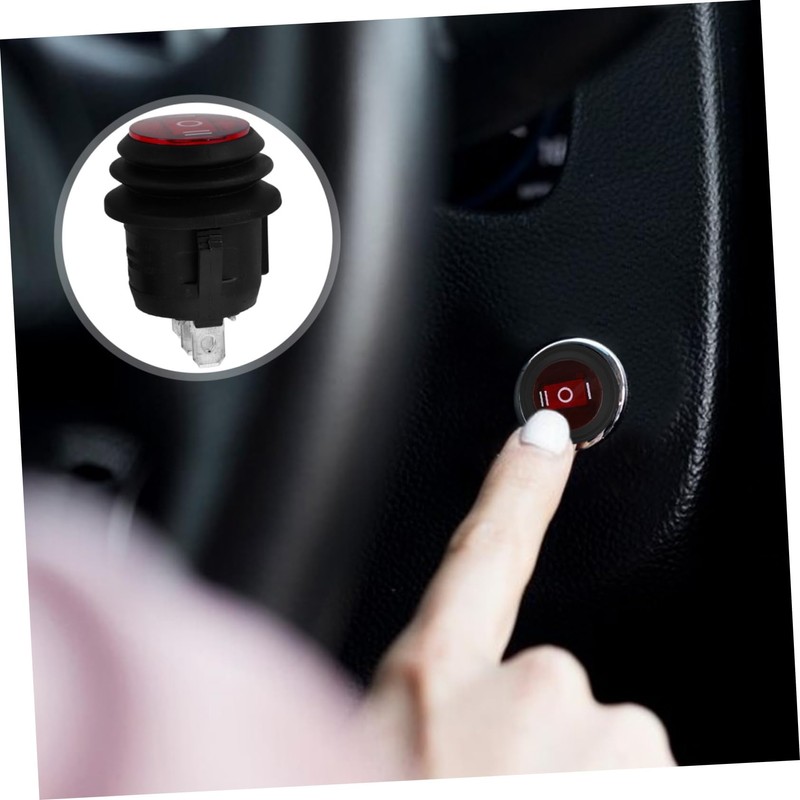 Kichvoe 6A Spdt Rocker Toggle Switch Button for Auto Car