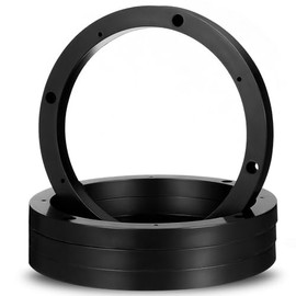 Anillos Espaciadores para Altavoces de Coche – 2 Pares de Adaptadores de ABS para Altavoces de 6.5 Pulgadas, Compatibles Coches, Camiones y Autocaravanas