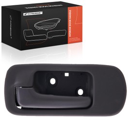 A-Premium Front Left Driver Side Interior Door Handle Compatible with Honda Civic 2001 2002 2003 2004 2005, Sedan, Brown, with Power Locks, Replace# 72160-S5A-003ZB