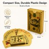 Golden Dollar-Style Waterproof Playing Cards – Flexible Plastic Poker Deck